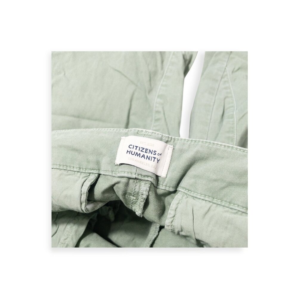 Citizens of Humanity Delena Cargo Green SZ 28 Pockets Baggy Utility Style Nova - Picture 6 of 16